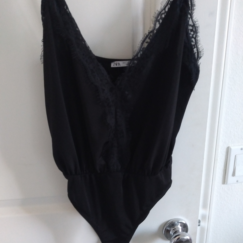 Black lacey bodysuit